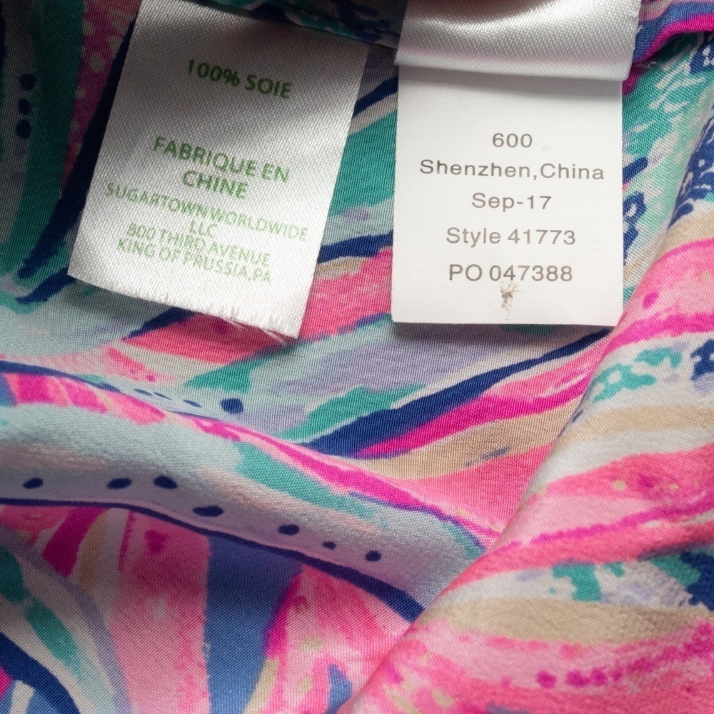 Lilly Pulitzer Elsa Silk Top Lilac‎ Thistle XS - Picture 13 of 13